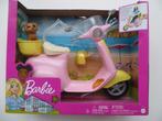Barbie Scooter met Puppy Hond en helm in doos FRP56 NIEUW, Ophalen of Verzenden, Nieuw, Barbie