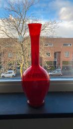 Rode Glazen Vaas, Ophalen of Verzenden, Minder dan 50 cm, Rood, Glas