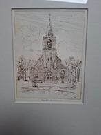 Pentekening Oude Kerk Bennekom - Ouboter 1980, Ophalen of Verzenden