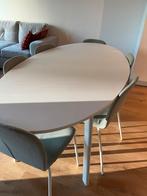 Ovale Ikea Eettafel 200x100cm (without chairs), Kunststof, Zo goed als nieuw, 150 tot 200 cm, Vier personen