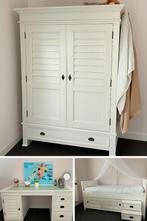Kinder slaapkamer New England. Bed, Kast en Bureau, Ophalen, Eenpersoons