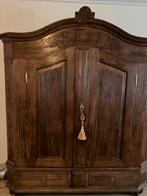weg ivm verhuizing: Antieke Duitse eikenhouten kast - 1810., Antiek en Kunst, Antiek | Meubels | Kasten, Ophalen