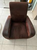 comfortabele fauteuil – donkerbruin ( 2 stuks), Ophalen, Zo goed als nieuw, Bruin, Twee