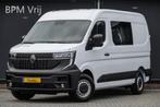 Renault Master T35 | 2.0Dci 150Pk | L2H2 Dubbele Cabine | 6-, Auto's, Bestelauto's, Stof, Gebruikt, Zwart, 4 cilinders