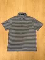 Polo Ralph Lauren Polo Shirt - Blauw gestreept - Maat L, Kleding | Heren, Polo's, Verzenden, Zo goed als nieuw, Maat 52/54 (L)