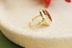 Vintage Gouden Ring met Carneool, Ophalen of Verzenden, Met edelsteen, Dame, Goud