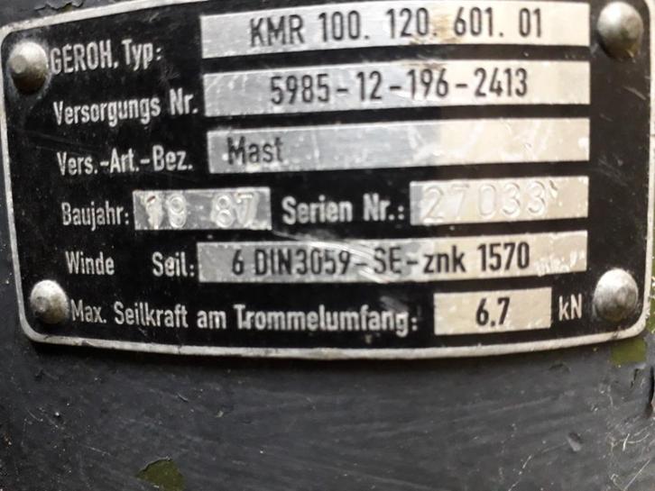 Te koop Geroh mast, Telecommunicatie, Antennes en Masten, Niet werkend, Mast, Ophalen