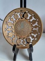 Vintage messing schaaltje met pauw, Ophalen of Verzenden