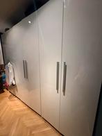 Witte, glimmende Pax deuren voor 4 kasten, Huis en Inrichting, Kasten | Kledingkasten, Ophalen, Kunststof, 200 cm of meer, 50 tot 100 cm