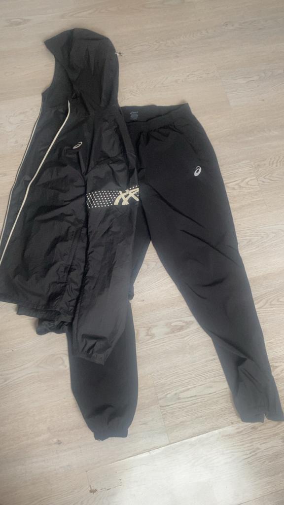 Asics trainingspak L, Kleding | Heren, Sportkleding, Zo goed als nieuw, Fitness, Maat 48/50 (M), Zwart, Ophalen of Verzenden