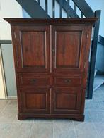 Teakhouten kast, koloniaal, Huis en Inrichting, Ophalen, 100 tot 150 cm, 100 tot 150 cm, Koloniaal
