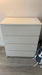 IKEA Malm Ladekast wit 4 laden, Minder dan 100 cm, 25 tot 50 cm, Wit, Gebruikt