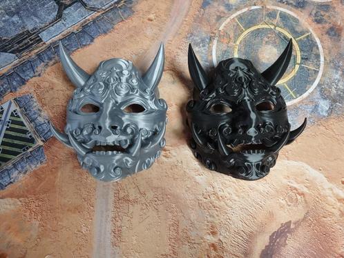 Oni maskers - 3d geprint, Hobby en Vrije tijd, Knutselen, Zo goed als nieuw, Overige typen, Ophalen of Verzenden
