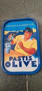 Pastis Olive dienblad comme a marseille. Afm: 26,5 x 38,5 cm, Verzamelen, Ophalen of Verzenden, Nieuw, Reclamebord