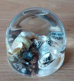 PRESSE PAPIER-PLEXIGLAS OBJECT MET SCHELPEN, Huis en Inrichting, Ophalen of Verzenden, Zo goed als nieuw