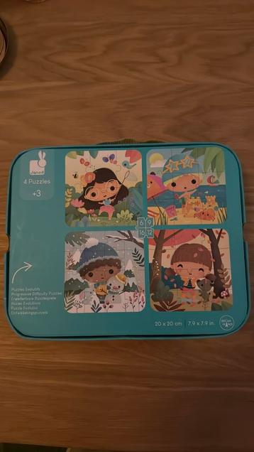 JANOD 4 seizoenen puzzels in handige koffer! beschikbaar voor biedingen