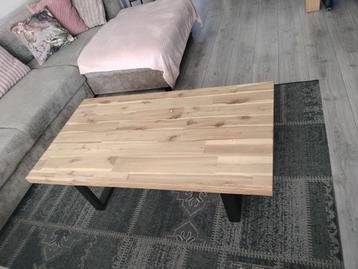 Mango Houten Salontafel - Zwart Onderstel beschikbaar voor biedingen