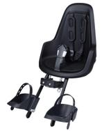 Bobike One Mini Fietstoeltje Voor - Urban Black + windscherm, Ophalen of Verzenden, Gebruikt