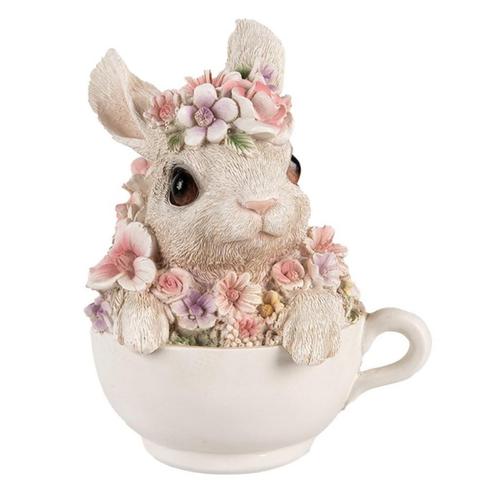BLOEMEN KONIJNTJE IN KOPJE - CLAYRE & EEF, Huis en Inrichting, Woonaccessoires | Overige, Nieuw, Ophalen of Verzenden