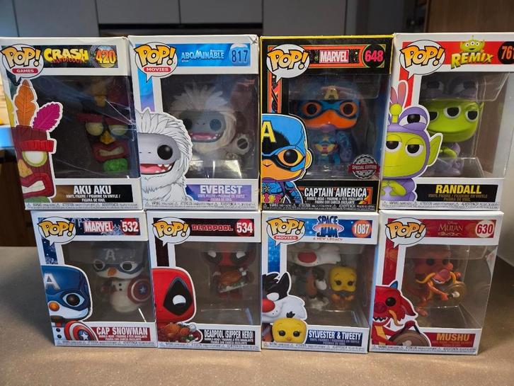 9 nieuwe Funkopops (als set of per stuk), Verzamelen, Poppetjes en Figuurtjes, Nieuw, Ophalen of Verzenden