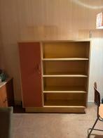 Vintage Retro Kast met Deur en Planken, Ophalen, Gebruikt, 100 tot 150 cm, 150 tot 200 cm