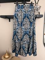 Geisha rok lang maat xs blauw, Verzenden, Zo goed als nieuw, Maat 34 (XS) of kleiner, Blauw