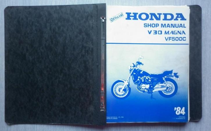 Honda VF500 C, V30 Magna shop manual (5924z) motor, Motoren, Handleidingen en Instructieboekjes, Honda, Ophalen of Verzenden
