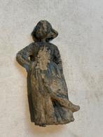 Antiek Lood Figuur Meisje . Bodemvondst, Ophalen of Verzenden