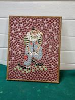 wandhanger mozaiek clown in lijst, Antiek en Kunst, Ophalen of Verzenden