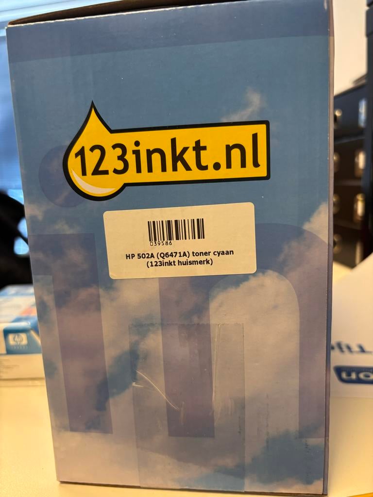HP 502A (Q6471A) cyaan toner - 123inkt huismerk, Ophalen