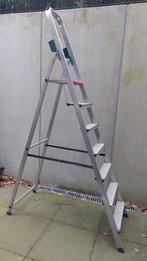 Altrex Dubbeldekker trap / ladder - 6 Treden + Platform, Ophalen, Gebruikt, Trap, Opvouwbaar of Inschuifbaar