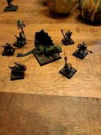 Warhammer Lizardmen Vuursalamander met 6 figuren, Gebruikt, Figuurtje(s), Warhammer, Ophalen of Verzenden