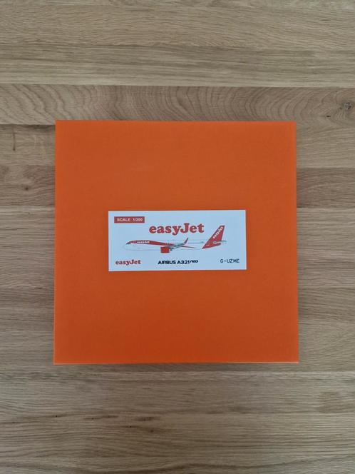 JC Wings Airbus A321neo EasyJet G-UZME, Hobby en Vrije tijd, Modelbouw | Vliegtuigen en Helikopters, Nieuw, Vliegtuig, 1:200 of kleiner