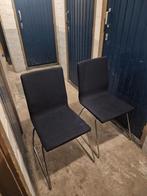 2x Ikea Volfgang Eetkamerstoelen blauw, Ophalen, Twee, Blauw, Zo goed als nieuw