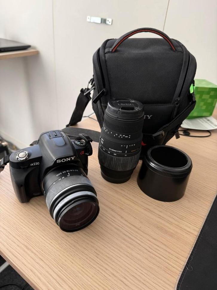 Sony Alpha A230 DSLR set | 2 lenzen | cameratas, Audio, Tv en Foto, Fotocamera's Digitaal, Zo goed als nieuw, Spiegelreflex, Sony