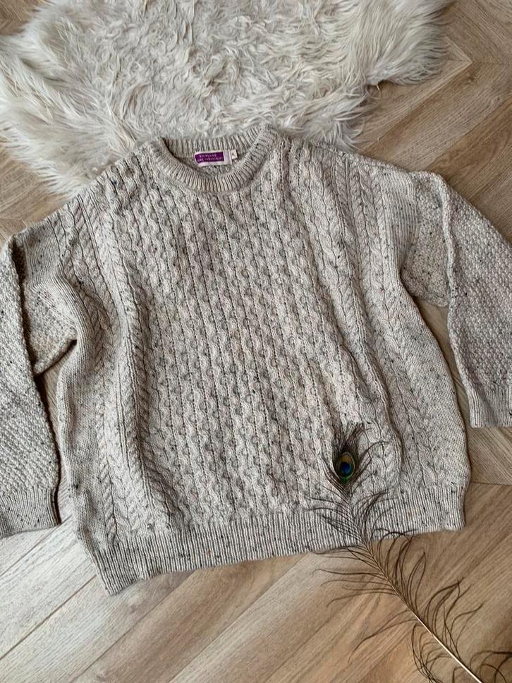 Highland home industries wollen trui XL wool jumper Aran, Kleding | Dames, Truien en Vesten, Zo goed als nieuw, Maat 46/48 (XL) of groter