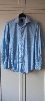 Profuomo overhemd Blauw-wit Maat S, 38/15 zgan, Blauw, Halswijdte 38 (S) of kleiner, Ophalen of Verzenden, Profuomo