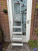 Aluminium ladder, Doe-het-zelf en Verbouw, Ladders en Trappen, Ophalen of Verzenden, Gebruikt, Minder dan 2 meter