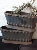 Gietijzeren" tuinvaas" bloem/plantenbak jardienire, Antiek en Kunst, Ophalen