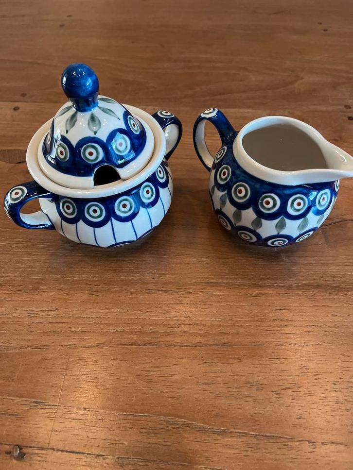 Bunzlau Castle Suikerpot & Melkkannetje - Zo Goed Als Nieuw, Huis en Inrichting, Keuken | Servies, Zo goed als nieuw, Overige typen