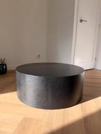 Ronde houten salontafel, Ophalen, 50 tot 100 cm, Rond, Zo goed als nieuw