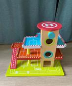 Hema Houten speelgarage met lift, Ophalen of Verzenden, Gebruikt, Overige typen