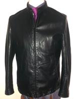 Zwarte imitatie leren jas/ bomber jacket Maat M, Ophalen of Verzenden, Zo goed als nieuw, Maat 38/40 (M), Zwart