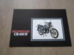 Honda CB400N brochure folder 1980 ?, Ophalen of Verzenden, Honda