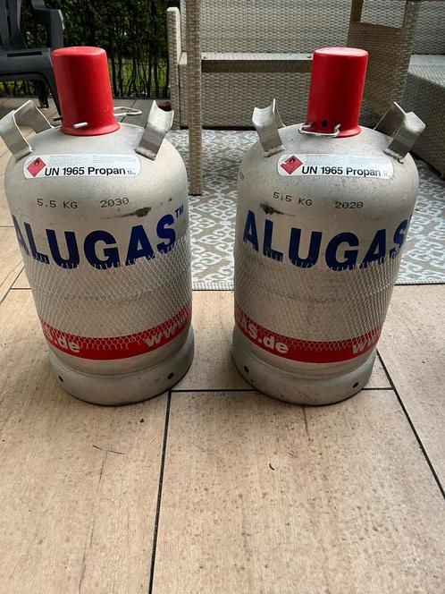 2 x Alugas aluminium Gereserveerd voor Gijsbers, Caravans en Kamperen, Kampeeraccessoires, Gebruikt, Ophalen