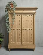 Antieke brocante grenen Biedermeier meidenkast vintage kast, Ophalen of Verzenden