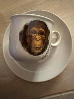 Chimpansee kop en schotel, Verzamelen, Dierenverzamelingen, Ophalen of Verzenden, Zo goed als nieuw, Overige soorten, Overige typen