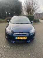 Ford Focus 1.6 Ecoboost Titanium 110KW 5-D 2013 Blauw, Auto's, 1596 cc, Stof, 4 cilinders, Blauw