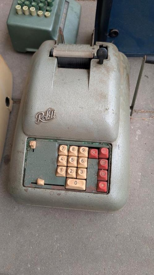 Vintage Rokli rekenmachine – jaren ‘50/‘60, Antiek en Kunst, Antiek | Kantoor en Zakelijk, Ophalen of Verzenden