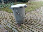 Zinken Vuilnisbak, Huis en Inrichting, 40 liter of meer, Ophalen, Gebruikt, Minder dan 50 cm
